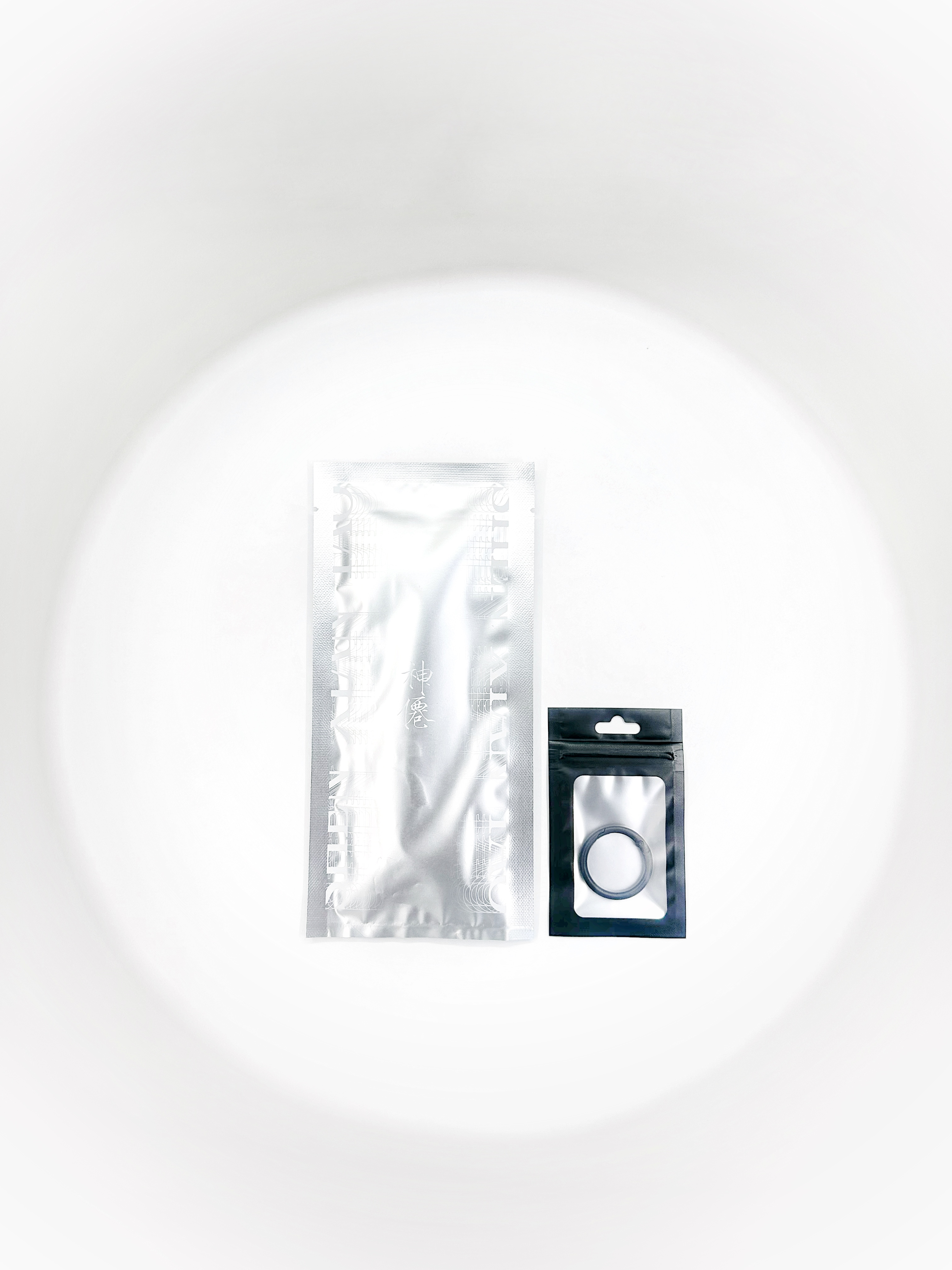 ShenBox embossed foil sleeve and hang pouch packaging